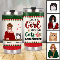 Personalized Cat Mom Christmas Steel Tumbler SB142 95O47 thumb 1