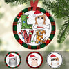 Personalized Cat Love Christmas Circle Ornament SB159 30O47 1