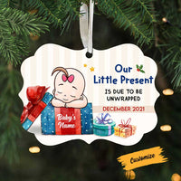 Personalized Baby Present Due Date Benelux Ornament SB145 81O58 thumb 1