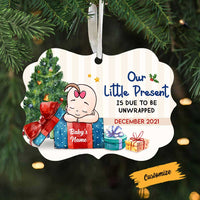 Personalized Baby Present Due Date Benelux Ornament SB145 81O58 thumb 1