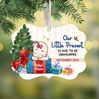 Personalized Baby Present Due Date Benelux Ornament SB145 81O58 thumb 1