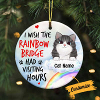 Personalized Cat Memo Rainbow Circle Ornament SB144 81O34 thumb 1
