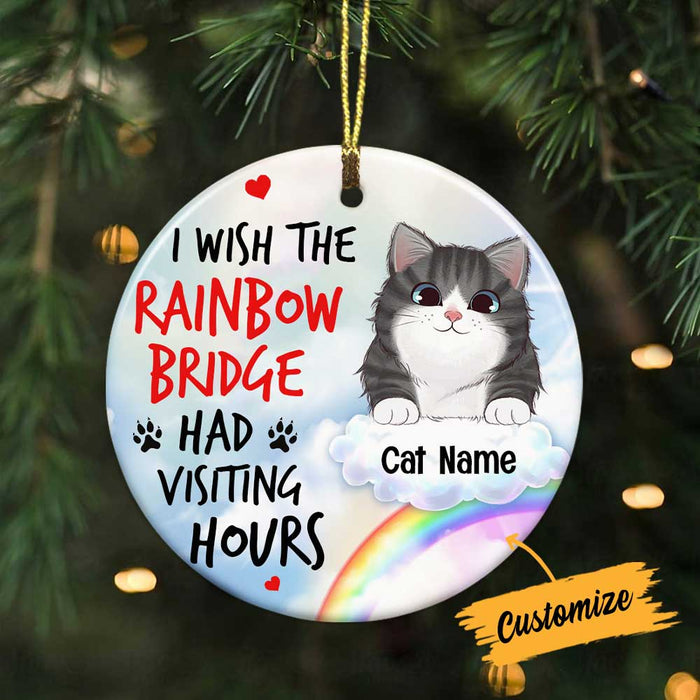 Personalized Cat Memo Rainbow Circle Ornament SB144 81O34 1