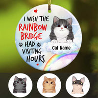 Personalized Cat Memo Rainbow Circle Ornament SB144 81O34 thumb 1
