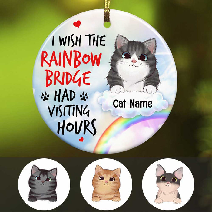 Personalized Cat Memo Rainbow Circle Ornament SB144 81O34 1