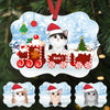 Personalized Cat Christmas Santa Train Benelux Ornament SB172 24O53 1