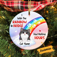 Personalized Cat Memo Christmas Circle Ornament SB151 24O57 thumb 1