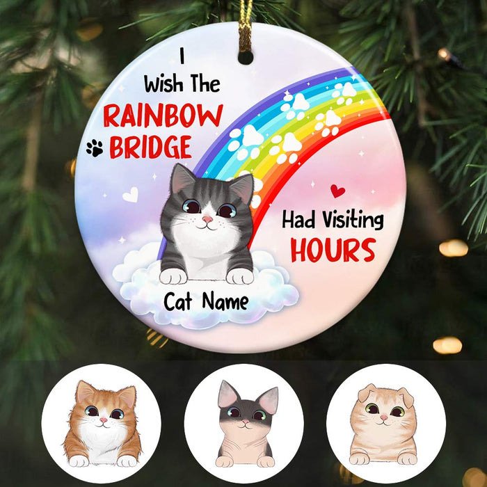 Personalized Cat Memo Christmas Circle Ornament SB151 24O57 1