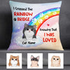 Personalized Christmas Cat Memo Rainbow Pillow AG304 24O57 1