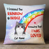 Personalized Christmas Cat Memo Rainbow Pillow AG304 24O57 1