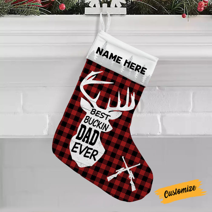 Personalized Hunting Bucking Dad Christmas Stocking SB161 85O53 1
