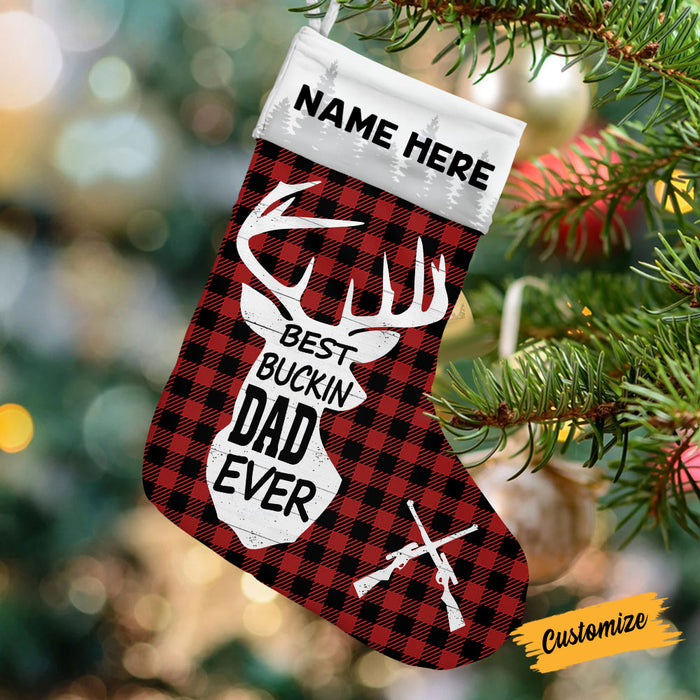 Personalized Hunting Bucking Dad Christmas Stocking SB161 85O53 1