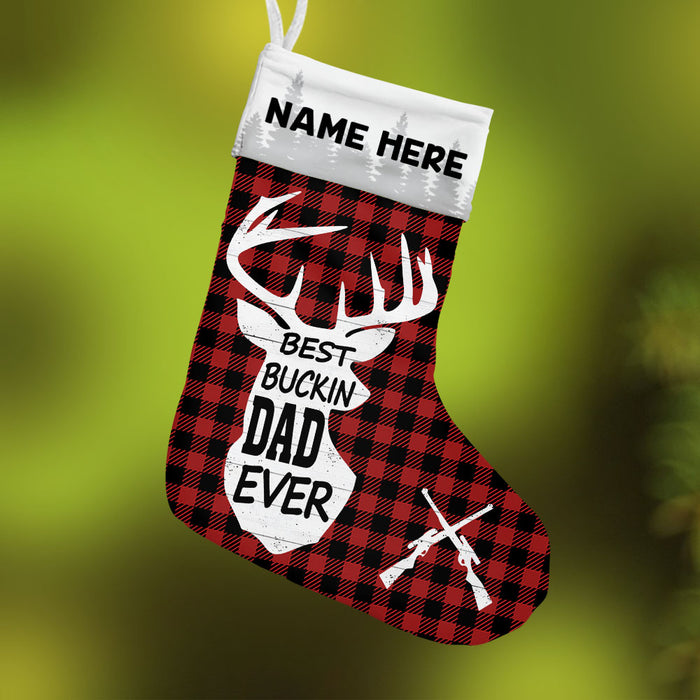 Personalized Hunting Bucking Dad Christmas Stocking SB161 85O53 1