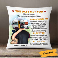Personalized Camping Couple Pillow SB153 24O58 (Insert Included) thumb 1