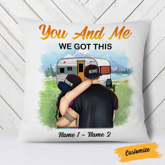 Personalized Camping Couple Pillow SB154 24O58 (Insert Included) 1