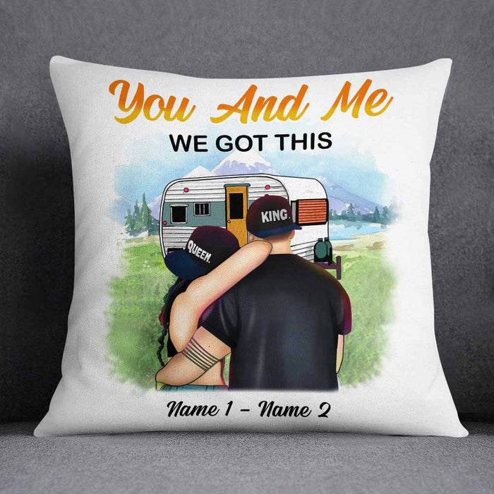 Personalized Camping Couple Pillow SB154 24O58 (Insert Included) 1