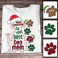 Personalized Christmas Dog Mom T Shirt SB157 81O34 thumb 1