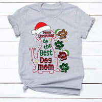 Personalized Christmas Dog Mom T Shirt SB157 81O34 thumb 1