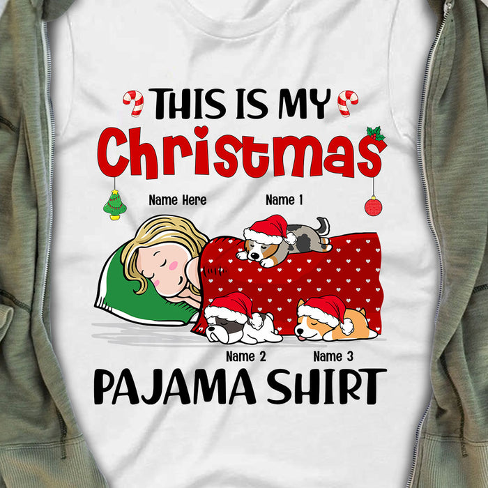 Personalized Dog Mom Christmas T Shirt SB155 87O53 1