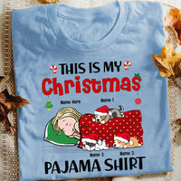 Personalized Dog Mom Christmas T Shirt SB155 87O53 thumb 1