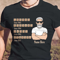 Personalized Dad Grandpa Legend Scrabble T Shirt SB154 81O34 thumb 1