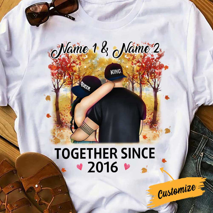 together since 2016 couple shirts