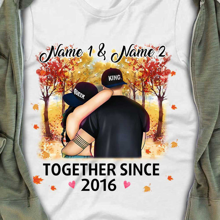 together since 2016 couple shirts