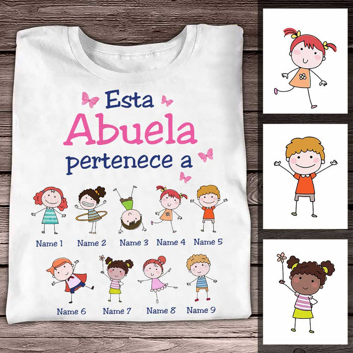 Personalized Abuela Spanish Grandma Belongs T Shirt SB161 81O34 1