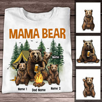 Personalized Mom Dad Mama Bear Camping T Shirt SB163 81O34 thumb 1