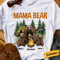 Personalized Mom Dad Mama Bear Camping T Shirt SB163 81O34 thumb 1