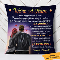 Personalized Couple We Are A Team Pillow SB163 85O57 (Insert Included) thumb 1