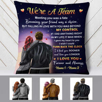 Personalized Couple We Are A Team Pillow SB163 85O57 (Insert Included) thumb 1