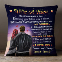 Personalized Couple We Are A Team Pillow SB163 85O57 (Insert Included) thumb 1