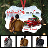 Personalized Christmas Couple Red  Truck Benelux Ornament SB172 24O36 1