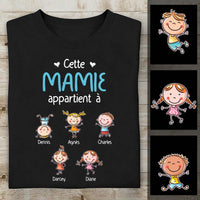 Personalized Papy Mamie French Grandma Grandpa Belongs T Shirt SB181 67O57 thumb 1