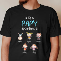 Personalized Papy Mamie French Grandma Grandpa Belongs T Shirt SB181 67O57 thumb 1