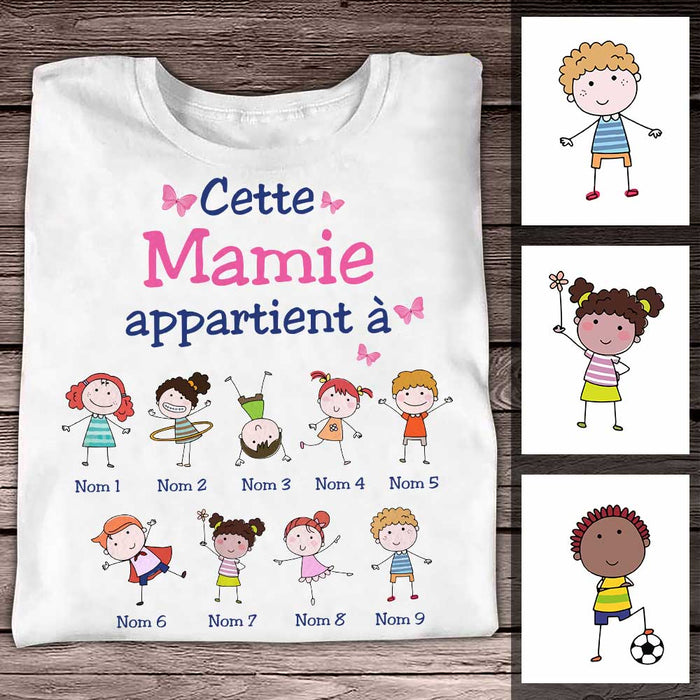 Personalized Mamie French Grandma Belongs T Shirt SB174 81O34 1