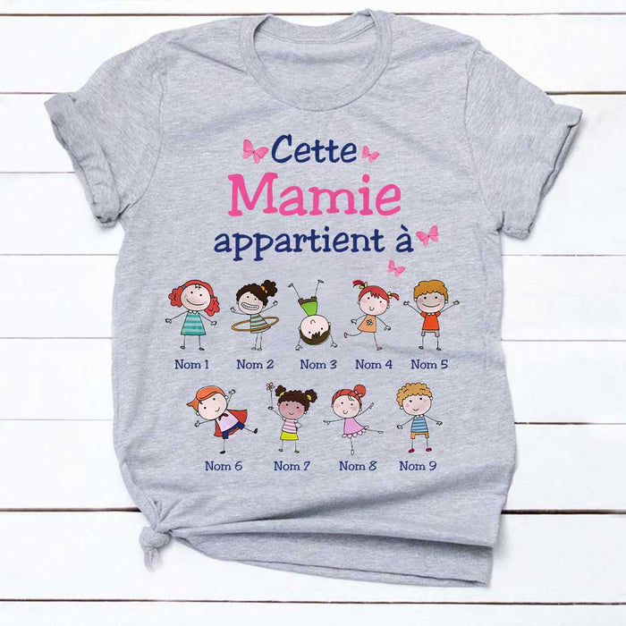 Personalized Mamie French Grandma Belongs T Shirt SB174 81O34 1