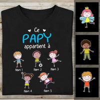 Personalized Papy Mamie French Grandma Grandpa Belongs To T Shirt SB181 73O58 thumb 1