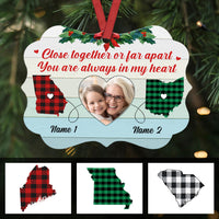 Personalized Grandma Long Distance Christmas Benelux Ornament SB182 95O36 thumb 1