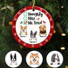 Personalized Dog We Tried Christmas Circle Ornament SB183 95O47 1