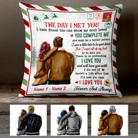 Personalized Christmas Couple Pillow SB181 26O47 (Insert Included) thumb 1