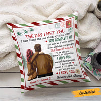 Personalized Christmas Couple Pillow SB181 26O47 (Insert Included) thumb 1
