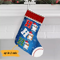 Personalized Cat Christmas Stocking SB202 30O47 thumb 1