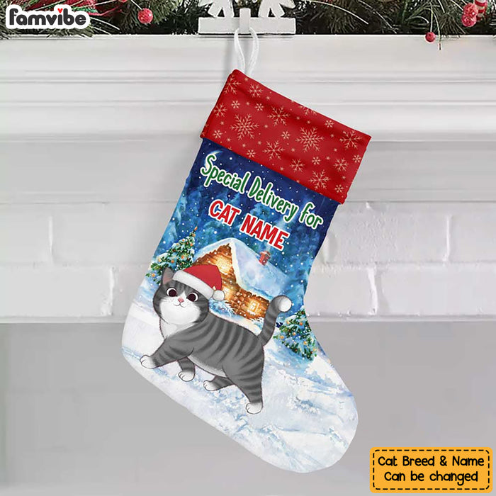 Personalized Cat Christmas Stocking SB201 95O34 1
