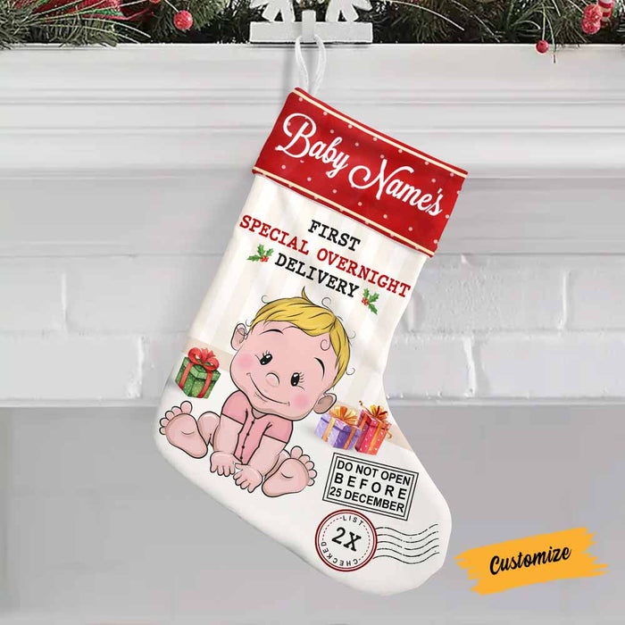 Personalized Baby First Christmas Stocking SB203 26O58 1