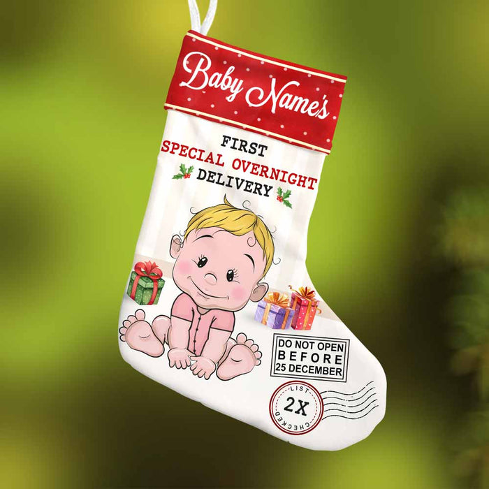 Personalized Baby First Christmas Stocking SB203 26O58 1