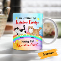 Personalized Cat Rainbow Bridge Christmas Mug SB42 24O53 thumb 1