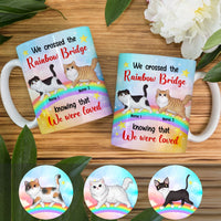 Personalized Cat Rainbow Bridge Christmas Mug SB42 24O53 thumb 1
