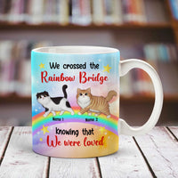Personalized Cat Rainbow Bridge Christmas Mug SB42 24O53 thumb 1
